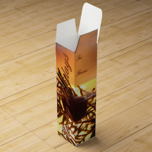 Designer Candlelit Holiday Designer Wine Box