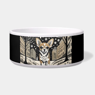 Designer Chihuahua in the City Dinner Bowl