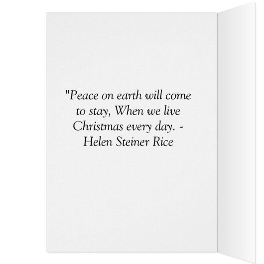 Designer Christmas Card Template (Inside (Left))