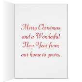 Designer Christmas Card Template (Inside (Right))