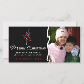 Designer Christmas Tree Photo Card