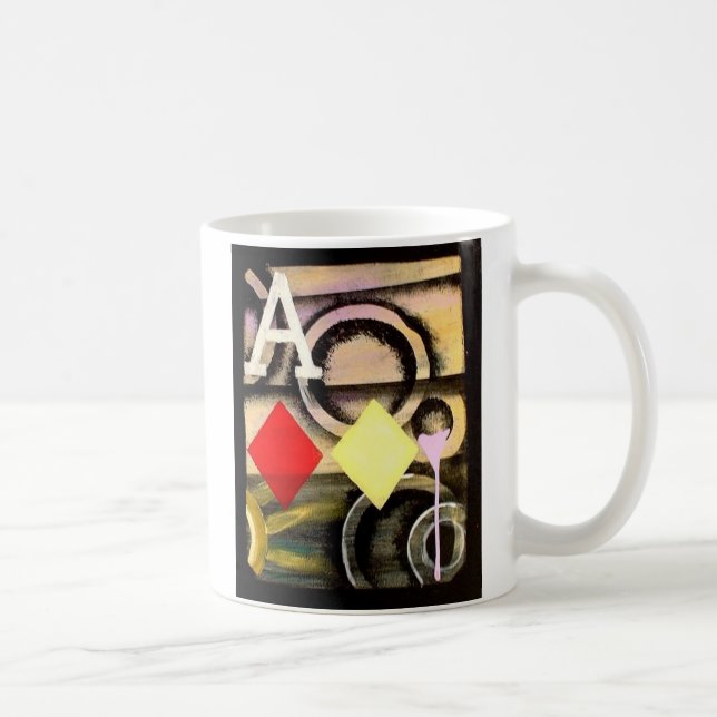 Designer Coffee mug GRAFFITI Poker Ace of Diamonds (Right)