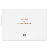 Designer Cupcakes Cards (Back Horizontal)