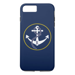Designer Custom Nautical Anchor Personalized iPhone 8 Plus/7 Plus Case