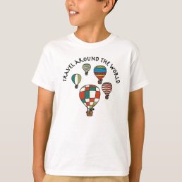Designer Cute Whimsical Hot Air Balloons T-Shirt
