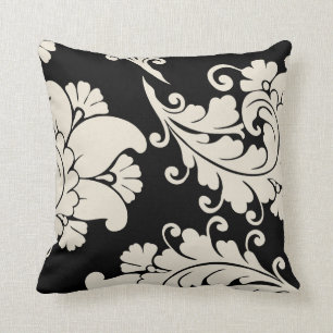 Designer Damask Throw Pillow