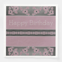 Designer Dark Gray And Plum Rose