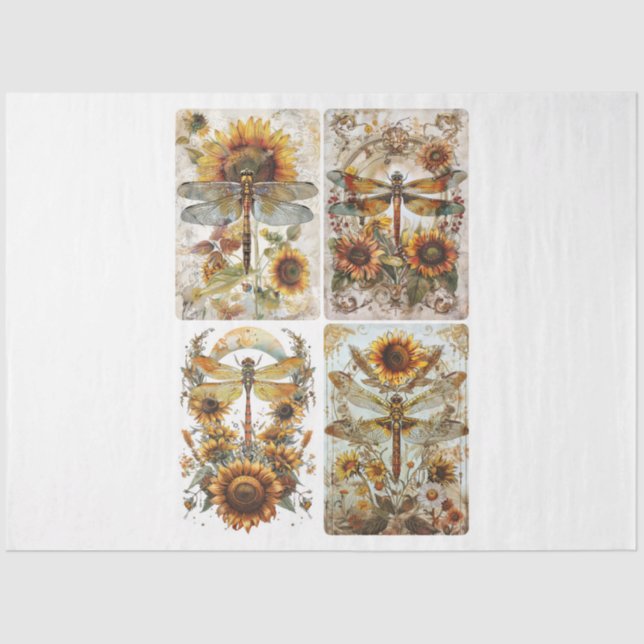 Designer Dragonflies Tissue Paper (Front)