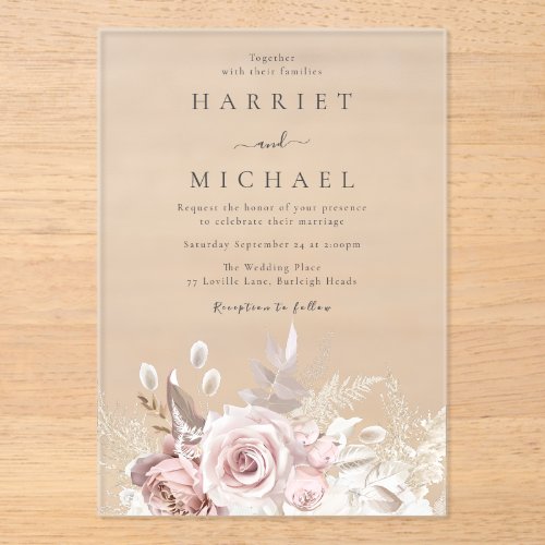 Designer Dusty Rose & Blush Floral Wedding