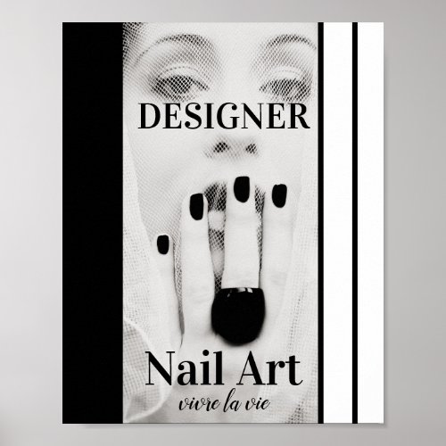 Designer Fashion Fingernail Art Poster
