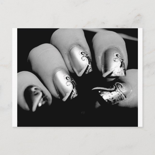 Designer Fingernails Postcard (Front)