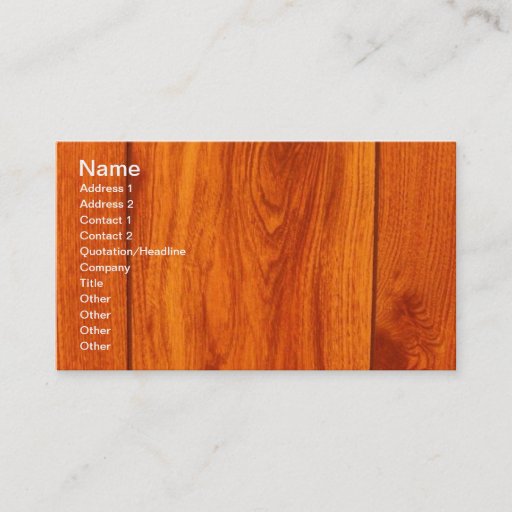 Customizable Designer Flooring Wood Tile Business Cards