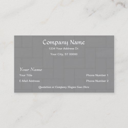 Designer Flooring Wood Tile Business Cards