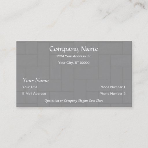 Customizable Designer Flooring Wood Tile Business Cards