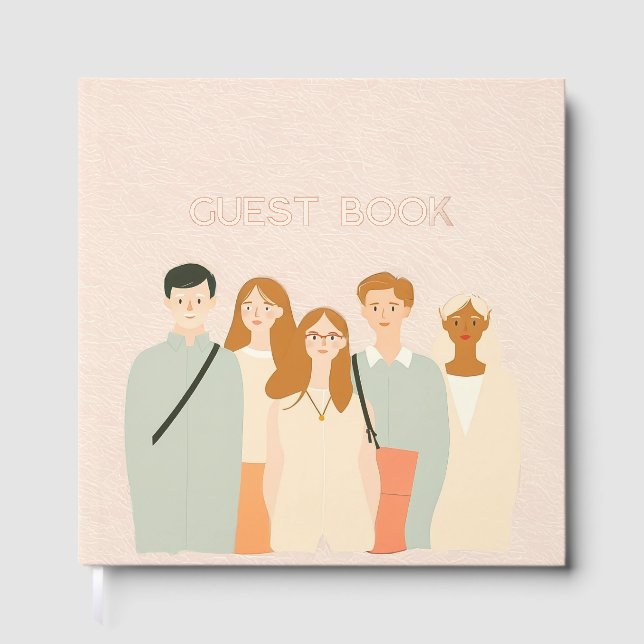 Designer Foil Guest Book (Front)