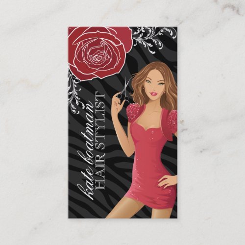 DESIGNER HAIR STYLIST BUSINESS CARDS