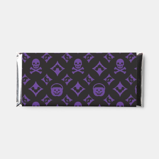 "Designer Halloween! Louis Vuitton Skull Hershey Bar Favors (Front)
