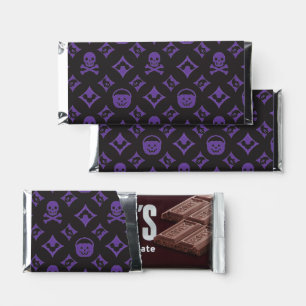 "Designer Halloween! LV INSP Skull Pattern Hershey Bar Favors