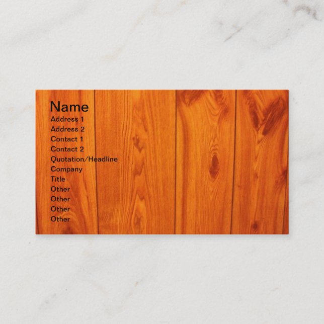 Designer Hardwood Flooring Business Cards (Front)