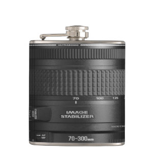 Designer Hip Flask 7 Oz Nutcase - Camera