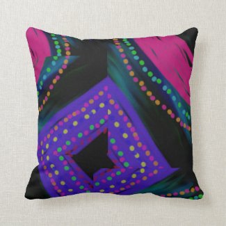 Designer Home Decor Abstract - Pink/Blue Pillow