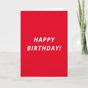 Designer Inspired Red Card