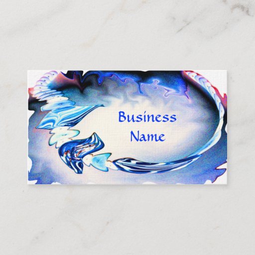 Customizable Designer Jewelry in Shades of Blue Business Cards