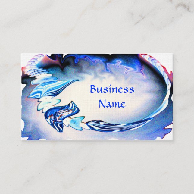 Designer Jewelry in Shades of Blue Business Cards (Front)