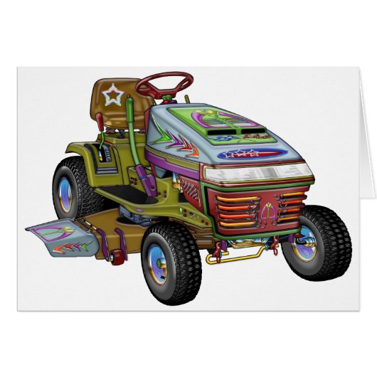 Designer Lawnmower Cards (Front Horizontal)