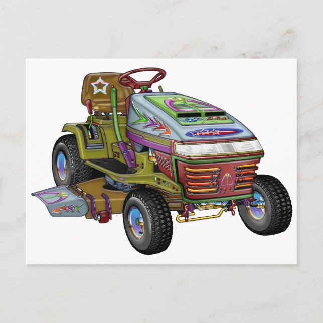 Designer Lawnmower Postcard (Front)