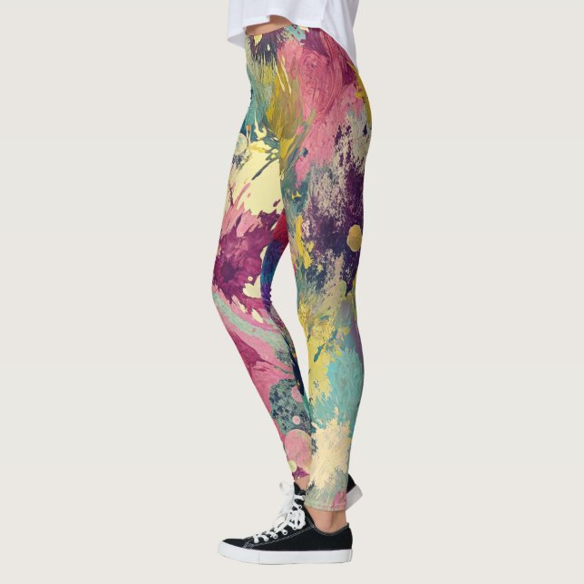 Designer Leggings with a failed pattern (Left)