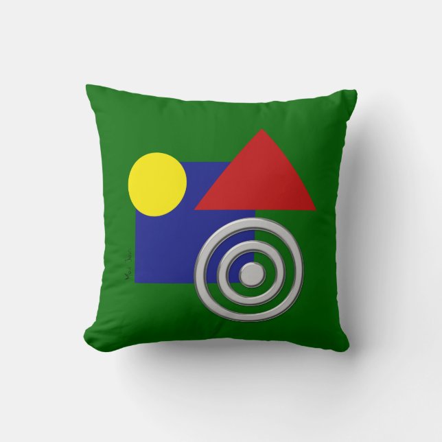 Designer Modern Throw Pillow (Front)