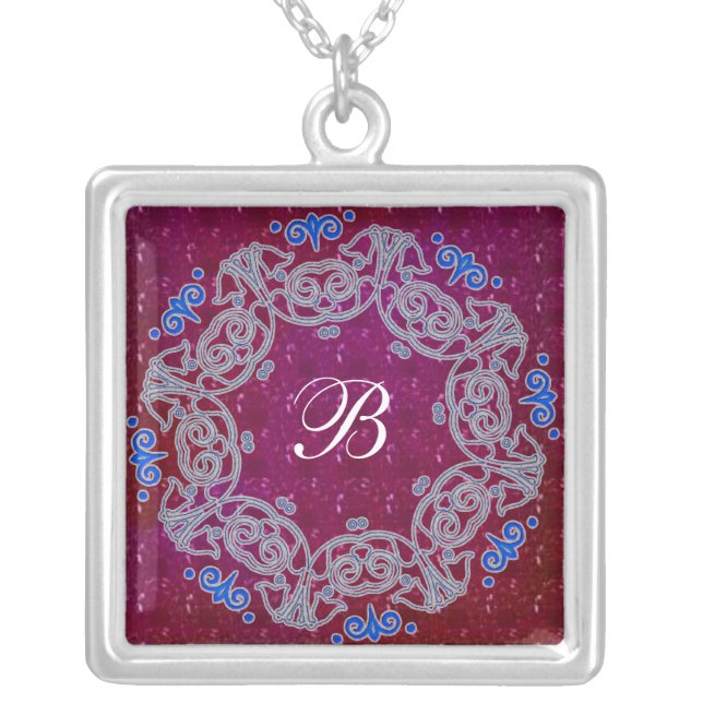 Designer Monogrammed Necklace T-Shirt (Front)