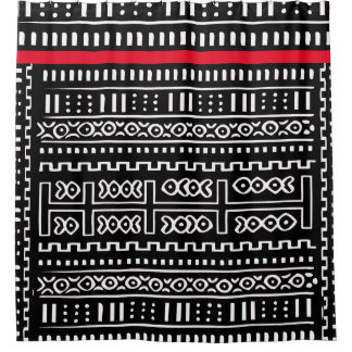 Designer Mudcloth Shower Curtain