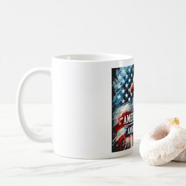 Designer Mug "American Made. American Pride"  (With Donut)