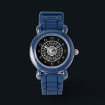 Designer music circle of fifths watches<br><div class="desc">Designer wristwatches for the musician or music lover featuring piano circle of fifths design with two interior piano key circles and easy to glance at number dials.</div>