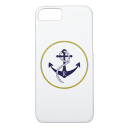 Designer Nautical Anchor Personalized iPhone 8/7 Case
