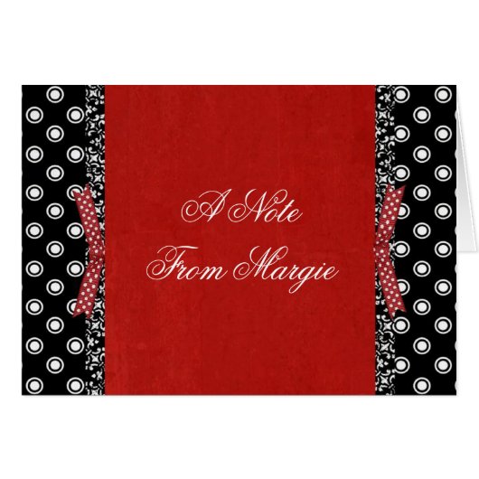 Designer Note Card Template (Front Horizontal)