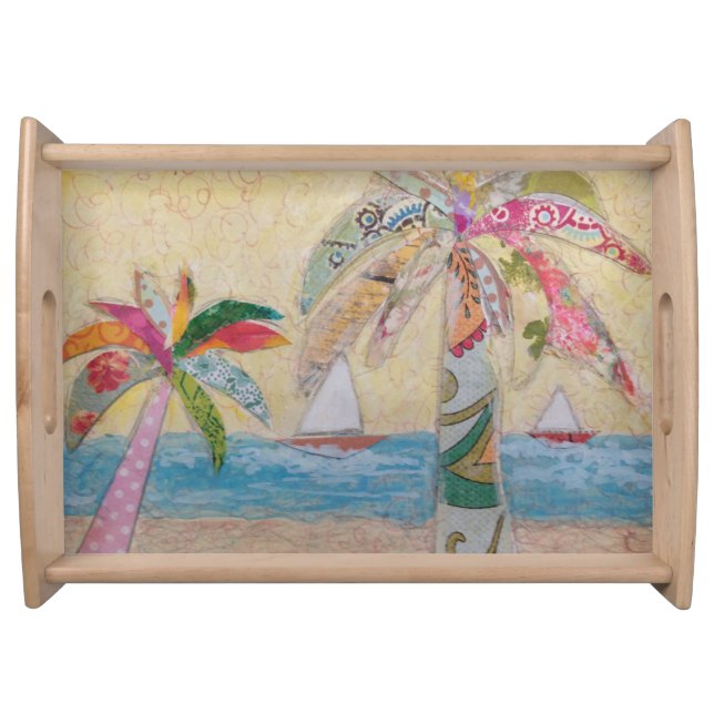 Designer Palm Trees Serving Tray (Front)