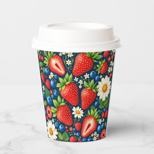 Designer Paper Cup w/Lid