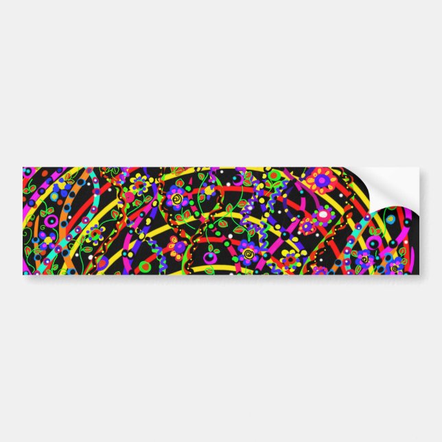 Designer Party  Patterns Bumper Sticker (Front)