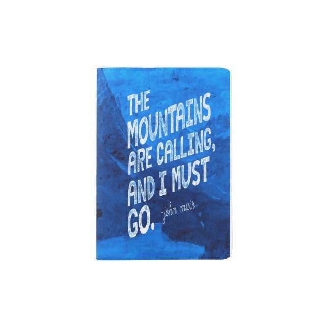 Designer Passport Cover - Mountains (Front)