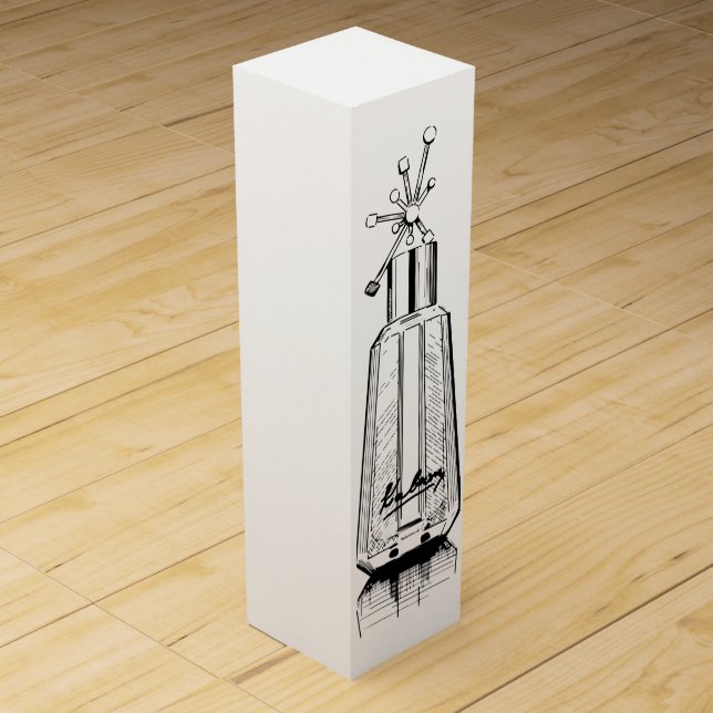 Designer perfume bottle "Kaboom" Drawing Wine Box (Front)