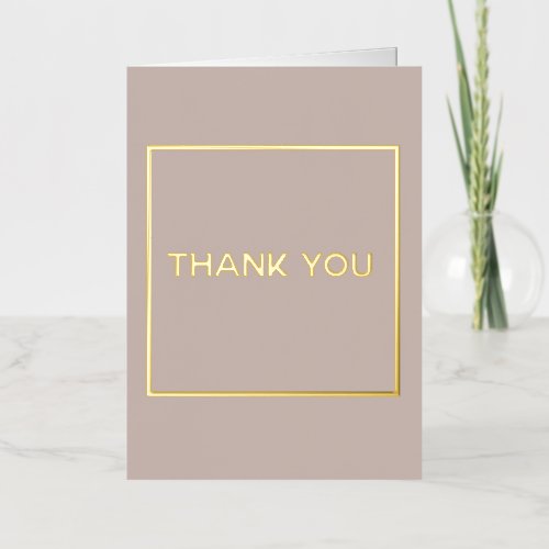 Designer Perfume Bottle Label Thank You  Foil Greeting Card