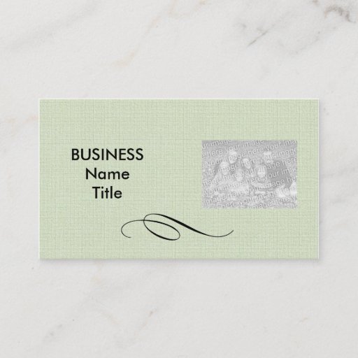 Customizable Designer Photo Business Card Template