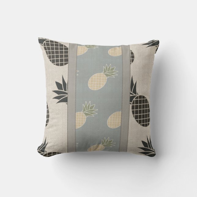 Designer Pineapple Outdoor Pillow (Front)