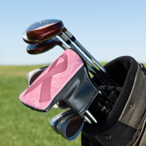 Designer Pink Ribbon Golf Head Cover