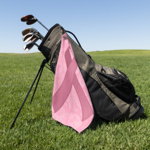 Designer Pink Ribbon Golf Towel