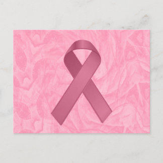 Designer Pink Ribbon Postcard