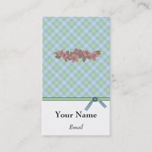 DESIGNER PLAID BUSINESS CARDS
